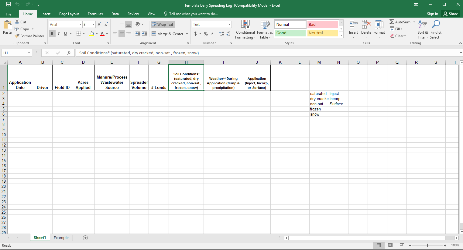 tracking sheet excel template