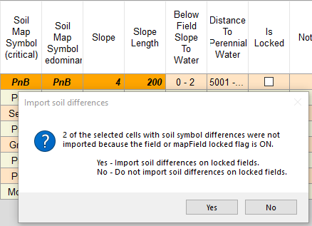 Import Soil Map differences