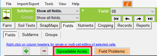 Field Spreadable Acres Button 2018