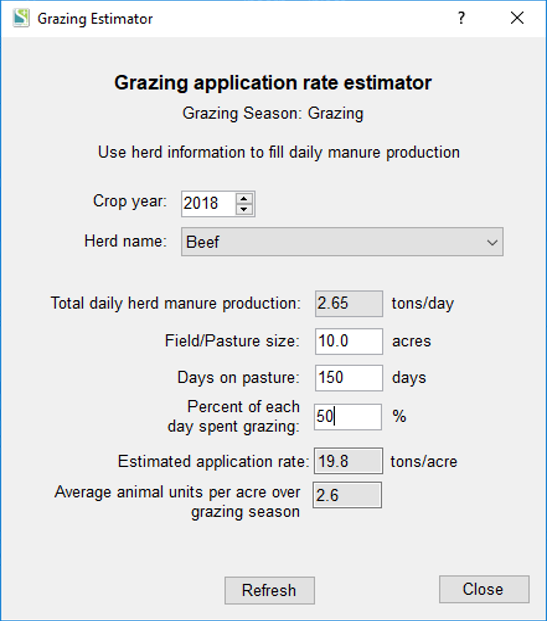 KV Grazing Estimator