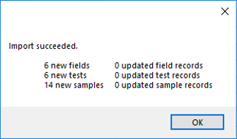 KV Importing from Soil Lab file 3