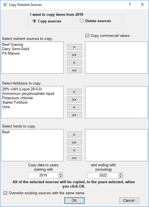 KV Copy Nutrient Sources