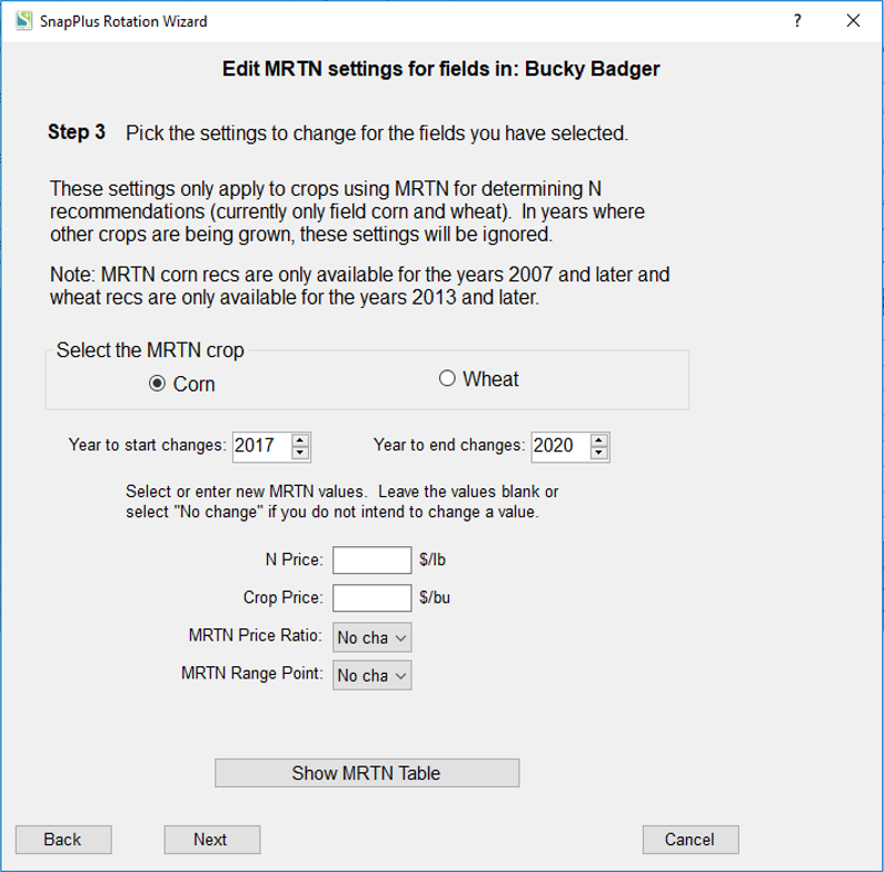 KV Step 3 - Pick the settings to change for the fields you have selected --