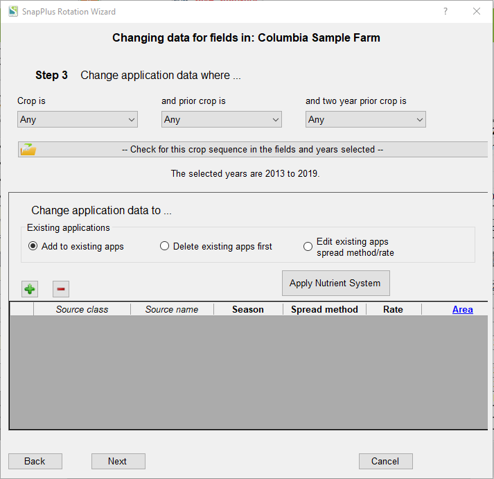 RW Change Crops Step 3 2018