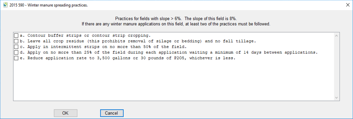 KV Winter Manure Spreading Practices --