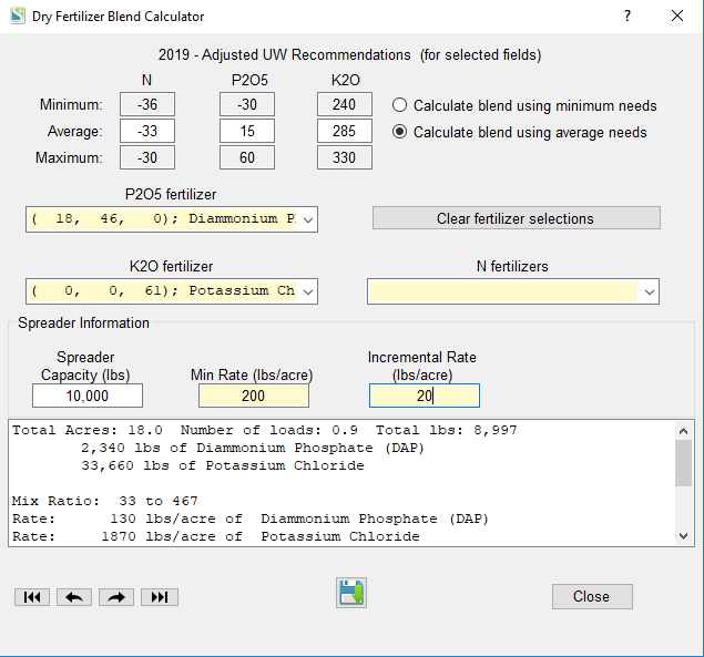 Intro Dry Fertilizer Calculator 2018