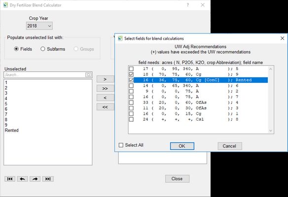 KV Dry Fertilizer Blend Calculator 2